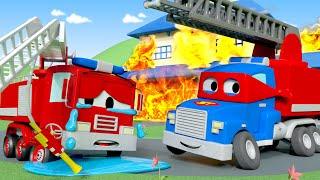 소방차 칼 Firetruck - 슈퍼 트럭 칼  ⍟ 어린이를 위한 트럭 만화 l Car City - Korean Animation Cartoons for Kids