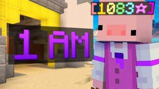 clean 1 AM hypixel bedwars games