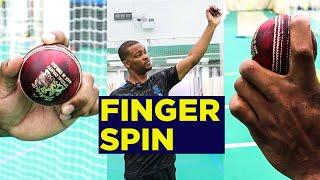 How To Bowl Finger Spin In Cricket | Pro Tips | Left-Arm Spinner Delray Rawlins (Sussex CCC)