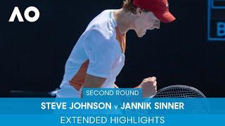 Steve Johnson v Jannik Sinner Extended Highlights (2R) | Australian Open 2022