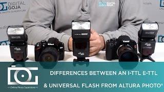 Difference Between E-TTL / I-TTL & Universal Shooting Mode Explained | Altura Photo® Speedlites