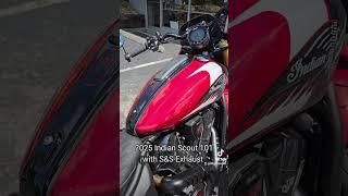 2025 Indian Scout 101 with S&S exhaust #scout101 #indianmotorcycles