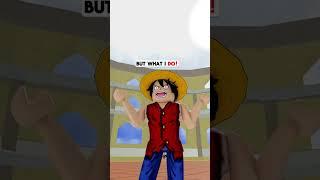 WHAT IF STRAW HATS TRIED TO FIGHT LUFFY… #bloxfruits #roblox #robloxshorts