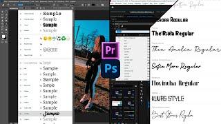 Как Добавить Новые Шрифты Photoshop, Premiere Pro, и т.д.