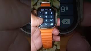 Truecaller in t800 ultra smart watch me code live #youtubeshorts #watch #viralshorts