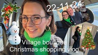 Village boutique Christmas shopping & charity shop singing 22 November 2024 #vlog #socialanxiety