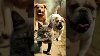 CID Dog chasing cat #stumbleguys catvsdog  #reelcomedy #fishtheft #petdrama #instareels #catlife #ai