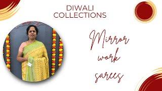 Mirror work sarees || 1100+ shipping || 24 October 2024