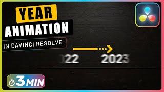 How to Create TIMELINE YEAR ANIMATION with Fusion in Davinci Resolve