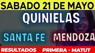 Quinielas Primera y matutina de Santa Fé y Mendoza, Sábado 21 de Mayo