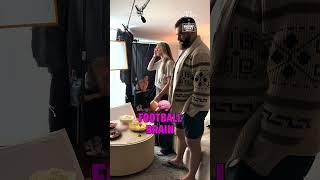 Jason and Kylie Kelce BTS  #nflsundayticket #YouTubeTV #footballsundays