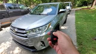 Toyota highlander lost all keys DY Locksmith Charlotte nc smart key replacement cut and programming