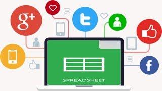 Social media content tracker using Google Spreadsheet