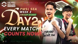 [EN] 2025 PMSL SEA W2D2 | Spring | Every Match Counts NOW!