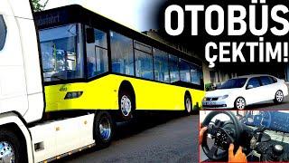 ÇEKİCİ İLE KAZALI OTOBÜSÜ ÇEKTİM! - BELEDİYE OTOBÜSÜ, ÇEKİCİ SCANİA, ESKORT ARAÇ - ETS 2 Mod T300RS