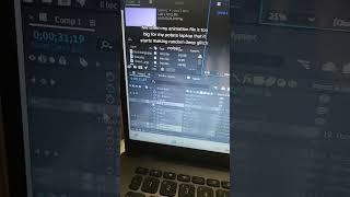 when the animation file gets possessed #aftereffects #animation #exam