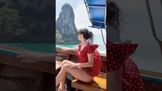 My Lucky Dress on Wind  #reddress #polkadotdress