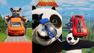 Cars Vs Kung Fu Panda Characters #14  BeamNG.Drive | The Real Granny