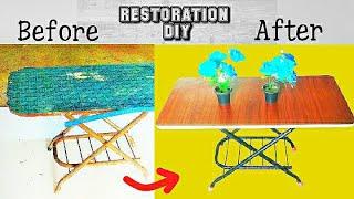 Awesome Table Restoration | Furniture restoration #woodworking #makeover  #repair #diy