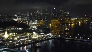 Singapore - Cable Car to Singapore at Night - December 2019