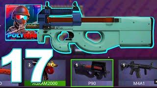 POLYWAR - Gameplay Walkthrough Part 17 - P90 (Android Games)