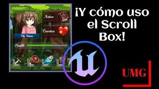 ¿Y cómo uso el Scroll Box? Unreal Engine UMG