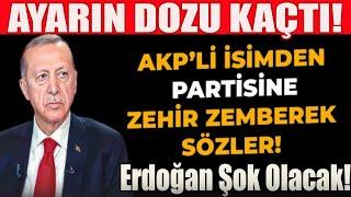 Erdoğan Aman Bunları Duymasın; AKP'li İsimden Canlı Yayında AKP’yi çıldırtacak açıklama! #sondakika