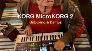 ***NEW KORG MicroKORG 2 UNBOXING/First Explorations without the manual/Vocoder Fun/& Recorded JAM