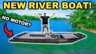 I Bought a Homemade RIVER BOAT from a FAN and then CRASHED IT!!!