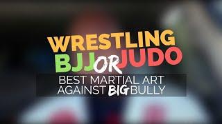 Best Martial Art Against Big Bully: BJJ, Wrestling or Judo | StrengthDojo