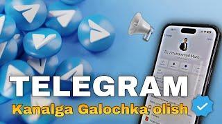 Telegram kanalga galochka olish