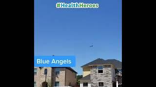 Blue Angels Flyover: A Salute to Health Heroes#HealthHeroes #BlueAngels #Flyover