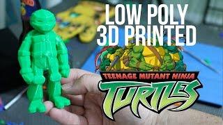 3D Printed Low Poly Ninja Turtle - TMNT