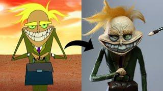 2D to 3D! I Sculpted Freaky Fred from Courage the Cowardly Dog