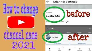 Paano palitan ang YouTube Channel name | How to change Youtube channel name