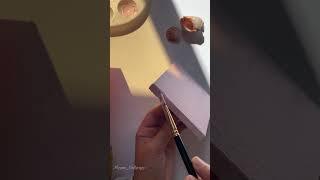Mini Canvas painting 🩷 #calligraphy #islamicart #acrylicpainting #canvas #artist #feed #painting