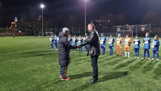 Congratulation to football coach Evgeniy Aleksandrovich Protsenko from his pupils.