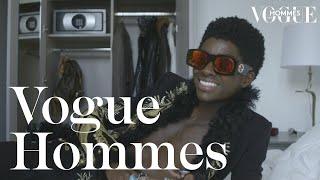 Alton Mason opens up his Fashion Week suitcase before Paco Rabanne | Getting Ready | Vogue Hommes