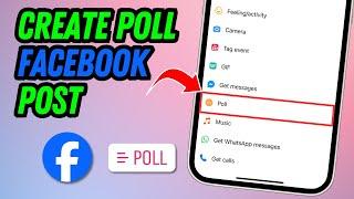 how to create a poll on facebook post