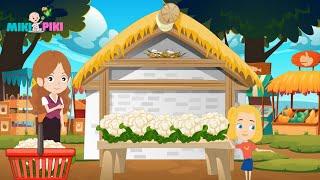 Learn Vegetables Song for Toddlers Going To The Market | Miki Piki - Nursery Rhymes