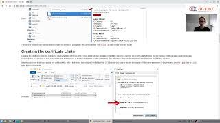 How to create the certificate chain when deploying TLS certificates on Zimbra