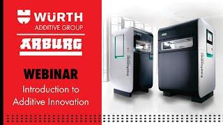 Introduction to Additive Innovation | Webinar with Würth Additive Group & Arburg