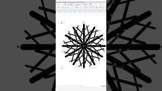 Creation of Vector Snowflakes for the New Year in the CorelDraw Program.