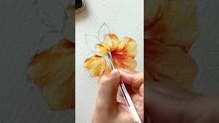 [베리현 수채화] 히비스커스Watercolor painting | Watercolor flower Watercolor tutorial Hawaiian hibiscus