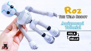 How to Crochet Roz Amigurumi Tutorial | The Wild Robot Amigurumi | ENG/SPA