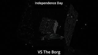 Star Trek BORG VS Independence Day Fighters #startrek #shorts #starships