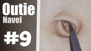Outie girl's navel. Что внутри выпуклого пупка у девушки? Navel play. [Navel pulse exclusive]