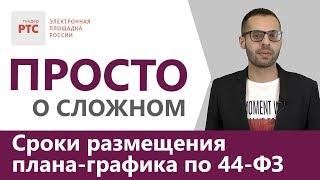 Сроки размещения плана-графика по 44-ФЗ