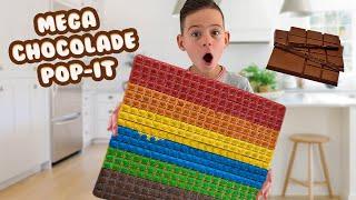 DE GROOTSTE CHOCOLADE POP-IT MAKEN !! - De Bakkertjes #586