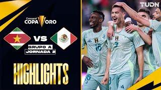 HIGHLIGHTS - Surinam vs México | Copa Oro - J2 2025 | TUDN